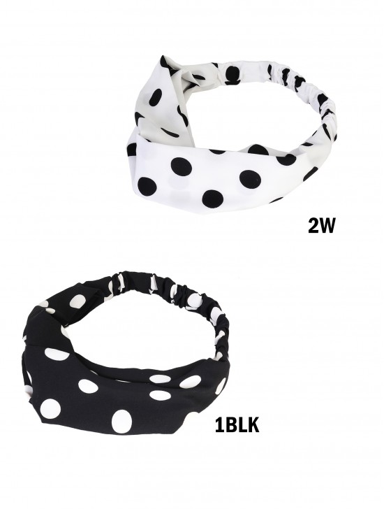 Polka Dots Printed Hair Band 